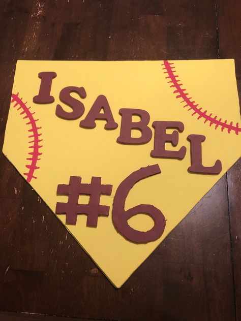 Softball Game Poster Ideas, Softball Posters For Games, Softball Senior Posters, Softball Signs Posters For Games, Senior Softball Posters Ideas, Softball Posters For Players, Softball Signs Posters, Softball Senior Night Posters, Softball Poster Ideas