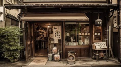 Near Tea Shop A Store In Japan#pikbest#Backgrounds#Homepage Tea Shop Interior, Tea House Japan, Japanese Tea Shop, Japanese Store Fronts, Tea Store Design, Japan Countryside, Japanese Tea House, Japanese Shop, 3d City