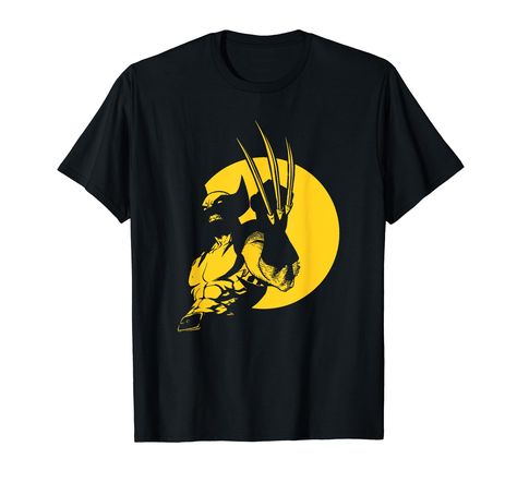 PRICES MAY VARY. Officially Licensed Marvel Wolverine Classic Apparel for Men and Women; Wolverine Classic T-Shirts; Marvel X-Men T-Shirts; Mutant T-Shirts; Super Hero T-Shirts; Logan T-Shirts; Wolverine Max T-Shirts; Comic Book T-Shirts; Explicit T-Shirts; 22MVWC00005A-004 Lightweight, Classic fit, Double-needle sleeve and bottom hem Silhouette Poster, Marvel Wolverine, Wolverine Marvel, Book Tshirts, Marvel X, Heather Blue, Super Hero, X Men, Branded T Shirts