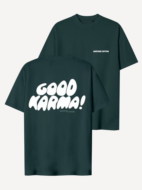 . #goodkarma #karma #tshirt #black / #Simple_Tshirt_Design #Style_Oversized_Tshirt #Minimalist_Tshirt_Design #Simple_Shirt_Design Bold Tshirt Design, T Shirt Back Print Design, Simple Tshirt Design, Minimalist Tshirt Design, Simple Shirt Design, Back Print Design, Minimalist Tshirt, T Shirt Back Print, Shirt Back Print