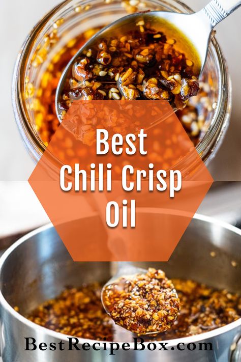 Chinese Chili Crisp Recipe, Crispy Hot Chili Oil, Crunch Chili Oil, Chili Oil Crisp, Garlic Chili Crisp Recipe, Homemade Chili Crisp Oil, Sichuan Chili Oil Recipe, Chili Garlic Crisp Recipes, How To Make Chili Crisp Oil