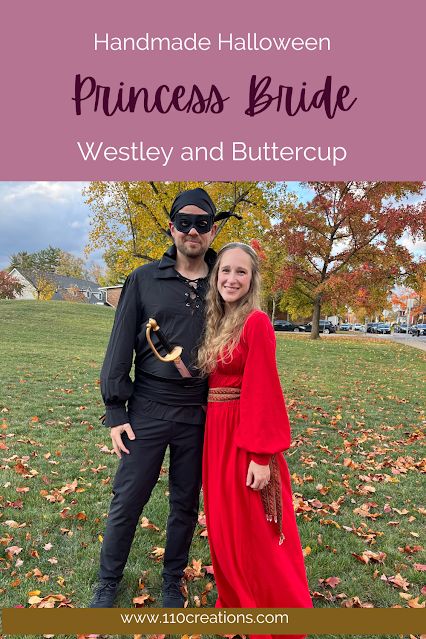 DIY Princess Bride Halloween costumes. Buttercup and Westley Princess Bride Buttercup Dress, Princess Buttercup And Wesley Costume, Buttercup Princess Bride Costume, Princess Bride Family Costume, Princess Bride Costume Couple, Princess Bride Halloween Costumes, The Princess Bride Costumes, Princess Buttercup Costume, Buttercup Princess Bride