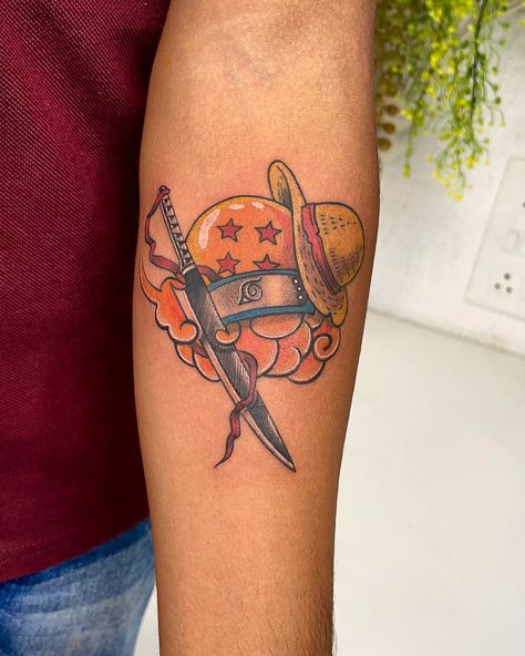 ANIME lover. . Done at @inksane_tattoostudio . #anime #art #animeart #animelover #animetattoo #illustration #tattoo #inked #instart #inksane #kharghar #navimumbai #ajeebwajid Anime Mashup Tattoo, Anime Tattoos For Men Forearm, Illustration Tattoo, Anime Tattoo, Anime Lover, Boy Tattoos, Anime Tattoos, Forearm Tattoos, Tattoo Studio