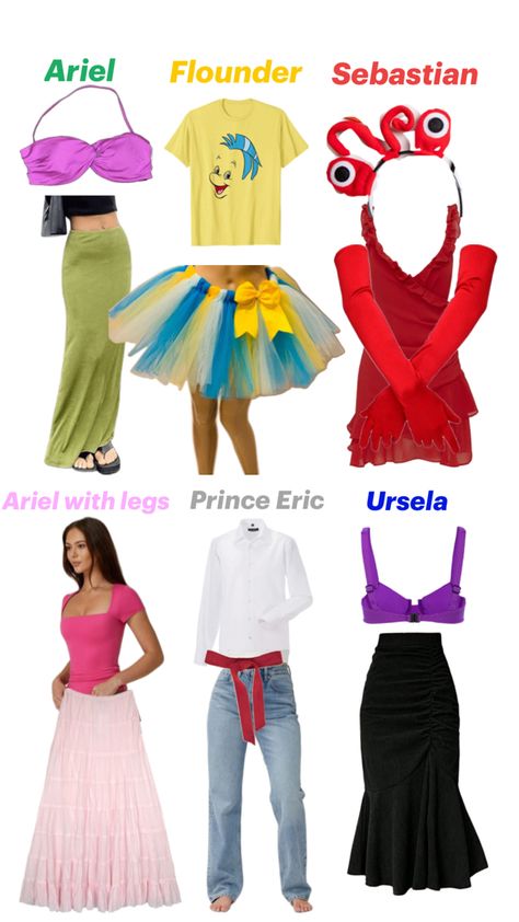 For 6/5/4/3/2 people Halloween Costumes For Groups Of 5, Group Of 5 Costumes, Cute Three Person Halloween Costume, Costume Ideas For 4 People, 6 People Costume Ideas, Cute 3 Person Halloween Costumes, Costume Ideas For 4 Friends, Halloween Costumes 5 People, 5 People Halloween Costumes