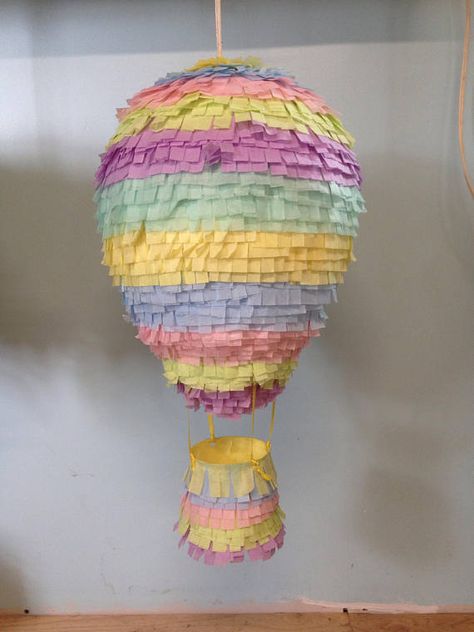 Balloon Pinata, Fire Balloon, How To Make Pinata, Dr Seuss Birthday Party, Hot Air Balloon Party, Cupcake Birthday Party, Adult Party Themes, Piñata Ideas, Diy Pinata