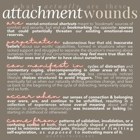 Attachment Issues I Attachment wounds I attachment healing I attachment therapy I somatic healing I emdr therapist I carolyn lee I carolyn lee, lmhc Attachment Wounds, Therapy Skills, Clinical Supervision, Counseling Tools, Attachment Theory, Get Your Life Together, Self Care Bullet Journal, Attachment Styles, Writing Therapy