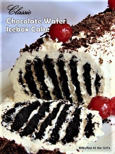 Classic Chocolate Wafer Icebox Cake Chocolate Wafer Icebox Cake, Icebox Desserts, Whipped Cream Cakes, Icebox Cake Recipes, Chocolate Wafer, Chocolate Wafer Cookies, Wafer Cookies, Icebox Cake, Chocolate Wafers