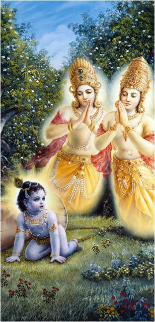 Deliverance of Nalakuvara and Manigriva Lord Shri Krishna, Krishna Birth, Krishna Lila, Krishna Consciousness, Krishna Avatar, Krishna Mantra, Shree Krishna Wallpapers, Krishna Bhajan, Sweet Lord