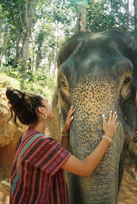 Elephant Jungle Sanctuary , Thailand Elephant Sanctuary Outfit, Phuket Thailand Outfit Ideas, Thailand Elephant Sanctuary, Elephant Sanctuary Thailand, Elephant Aesthetic, Travelling Couple, Elephant Thailand, Elephant Jungle, Peru Vacation