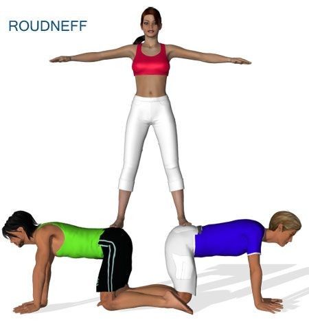 3 People Yoga Poses, Three Person Yoga Poses, 3 Person Yoga Poses, Two People Yoga Poses, Yoga Posses, Gymnastics For Beginners, Acro Yoga Poses, Yoga Challenge Poses, Partner Yoga Poses