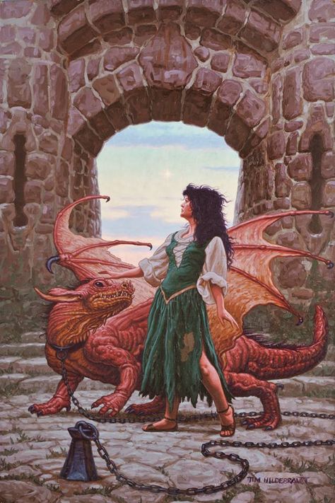 'Lessa and the Watch-wher' - 1985 Tim Hildebrandt art Dragonriders Of Pern, Dragon Riders, Anne Mccaffrey, Breathing Fire, Fairy Dragon, Dragon Rider, Dragon Pictures, Genetically Modified, Fantasy Dragon