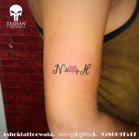 TashanTattoo
AshokTattooWala
S.20. Tirupati plaza
Opp. New bus stand
Near gd modi collage
Palanpur (gujrat)
9586697547
9687533310 Nh Tattoo, Letter Tattoo, Tattoo Lettering, Tattoos, Pins, Quick Saves