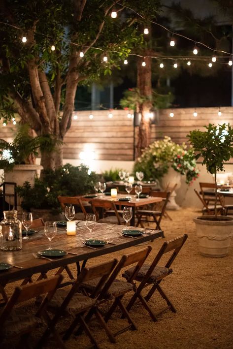 Santa Monica’s New Fia Restaurant Feels Like a Secret Celebrity Backyard Party - Eater LA Fia Restaurant, Spanish Restaurant Design, Courtyard Dining, Backyard Restaurant, Courtyard Restaurant, Outdoor Restaurant Patio, Spanish Courtyard, Outdoor Restaurant Design, Spanish Restaurant