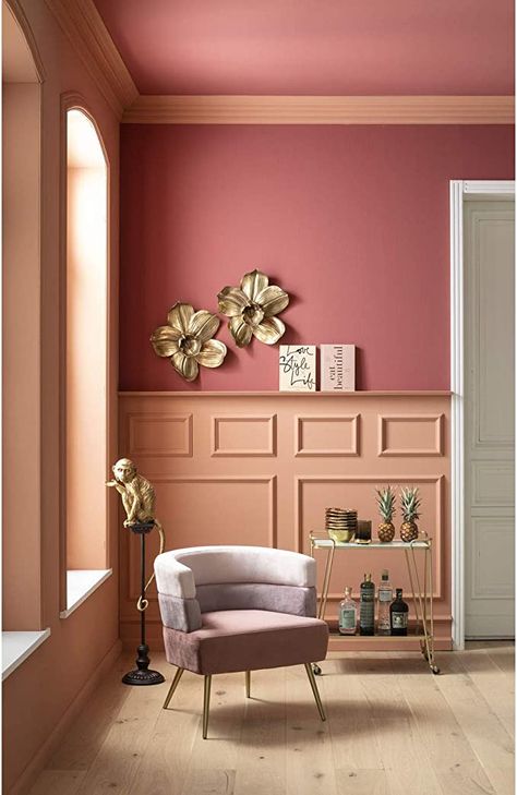 Living Room Wall Color, Room Wall Colors, Diy Kitchen Decor, Pink Home Decor, Interior Trend, Wall Color, Room Colors, Living Room Wall, Home Bedroom