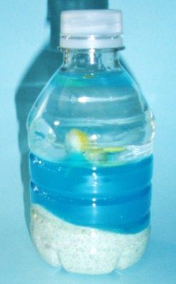 Ocean In The Bottle, Tide Pool In A Bottle Craft, Beach In A Bottle Craft, Ocean In A Bottle Craft, Ocean In A Bottle For Kids, Vbs Shipwrecked, Ocean In A Bottle, Submerged Vbs, Ocean Craft