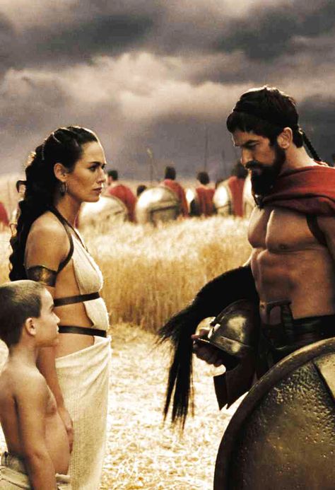 Lena Headey & Gerard Butler in 300 300 Movie, Rodrigo Santoro, Lena Headey, Cersei Lannister, Gerard Butler, Gym Memes, Great Films, Alpha Male, Gym Humor