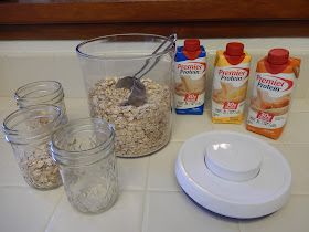 Overnight Oats With Premier Protein, Breakfast Recipes Overnight, Recipes Overnight Oats, Protein Drink Recipes, Premier Protein Shakes, Oats Overnight, Protein Overnight Oats, Oat Recipes Healthy, Bircher Muesli