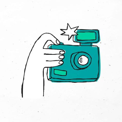 Green hand drawn camera clipart | Free Vector #Freepik #freevector #hand #green #camera #character Camera Illustration Design, Camera Poster Design, Camera Character, Drawn Camera, Camera Clipart, Green Camera, Law Logos Design, Office Posters, Data Logo