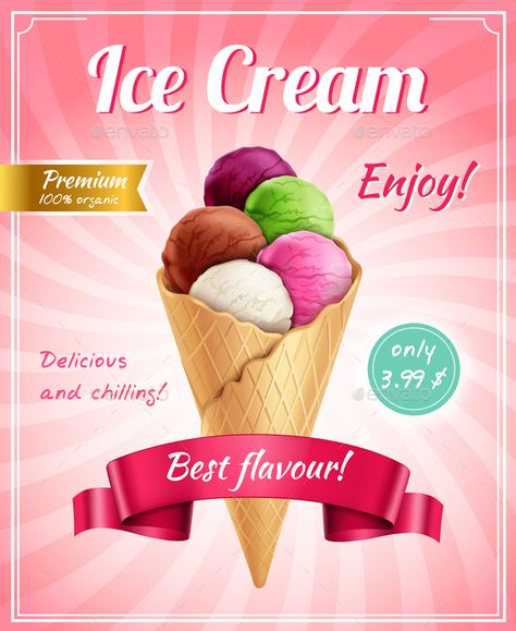 Ice Cream Poster Advertising, Cream Poster, Coconut Island, Ice Cream Wallpaper, Ice Cream Poster, Holiday Homework, Poster Advertising, Fudge Sauce, Poster Drawing