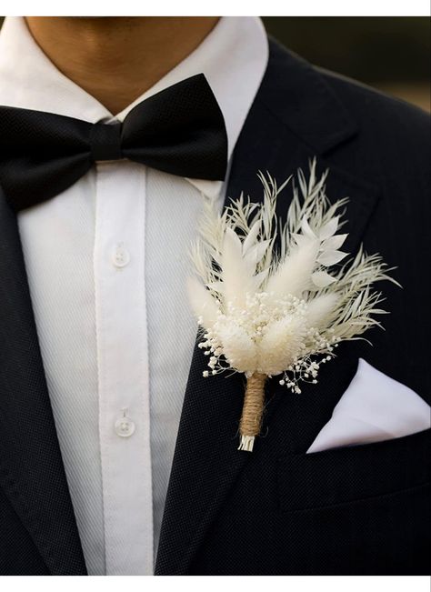 Dance Flowers, Gypsophila Bouquet, Gypsophila Wedding, Photo Props Diy, Anniversary Decoration, Bohemian Rustic, Costume Noir, Rustic Vintage Wedding, Wedding Groomsmen