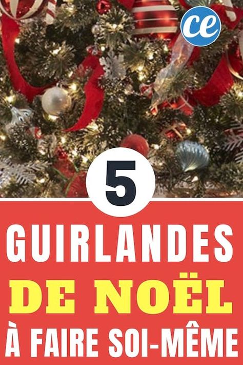 4 Guirlandes de Noël à Fabriquer Soi-Même. Diy Clothes, Christmas Tree, House Design, Couture, Holiday Decor, Halloween, Christmas, Design, Diy Clothing