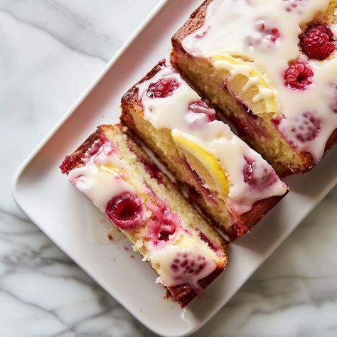 Raspberry Lemon Pound Cake Raspberry Lemon Pound Cake, Raspberry Pound Cake, Cinnamon Bread Easy, Raspberry Lemon Cakes, Hacks For Home, Friends Birthday Cake, Lemon Loaf, Leftover Cake, Raspberry Cake