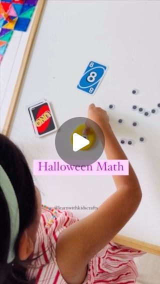 Nisha Yadav| Your Key to Easy Learning Activities on Instagram: "SAVE this idea to work on math skills with play dough, googly eyes and Uno cards.
 

Follow @learnwithkidscrafts for more ideas.

#kidactivities 
 #preschoolactivities #learningathome
 #kindergarten #preschoolactivities
 #earlyyearseducation #learningthroughplay  #homelearning ##handsonlearning 
#prek #homeschooling 
 #activitiesforkids #activitiesfortoddlers  #preschoolmom 
 #diymom #stemeducation 
#brainbooster 
 #preschoolactivities #preschoolmath 
#summerplayideas #stem
#kindergartenmath #finemotorskills
#easyplayideas #earlylearning #sensoryplay" Easy Learning Activities, Preschool Mom, Uno Cards, Early Years Educator, Summer Play, Brain Booster, Halloween Math, Sequencing Activities, Stem Education