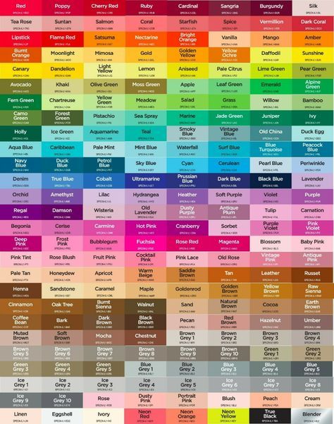 Color Names Chart, Ochre Lighting, Pantone Color Chart, Palette Challenge, Colours That Go Together, Spectrum Noir Markers, Color Mixing Chart, Color Palette Challenge, Garden Illustration