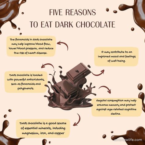 The holiday season is the perfect time to indulge in our favorite treats, especially chocolate! If you want to satisfy your cravings while being mindful of your health, you might try some dark chocolate. 🖤✨ Unlike milk chocolate, dark chocolate contains a higher proportion of cacao, which is packed with antioxidants and nutrients that are beneficial for your body. Additionally, it typically has less sugar and fewer additives, making it a healthier option overall. #HolidaySeasonTips Chocolate History, Dark Chocolate Brands, Benefits Of Chocolate, Dark Chocolate Benefits, Healthy Hot Chocolate, Chocolate Benefits, Healthy Dessert Recipes Easy, History Of Chocolate, Healthy Hacks