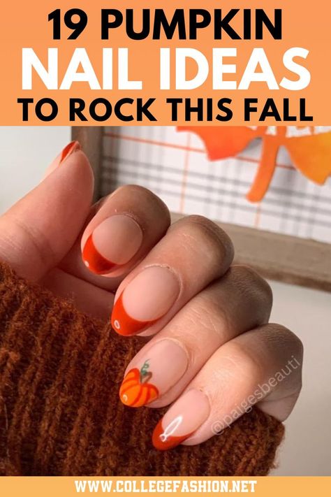 pumpkin nails Pumpkin Nail Ideas, Pumpkin Nail Designs, Pumpkin Nail, Elegant Touch Nails, Pumpkin Nail Art, Nail Shapes Square, Autumn Spirit, Elegant Nail Art, Nail Looks