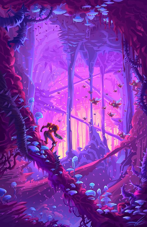 Super Metroid Triptych Metroid Samus, Super Metroid, Arte 8 Bits, Samus Aran, Nintendo Art, Metroid, Fantasy Art Landscapes, Bounty Hunter, 판타지 아트