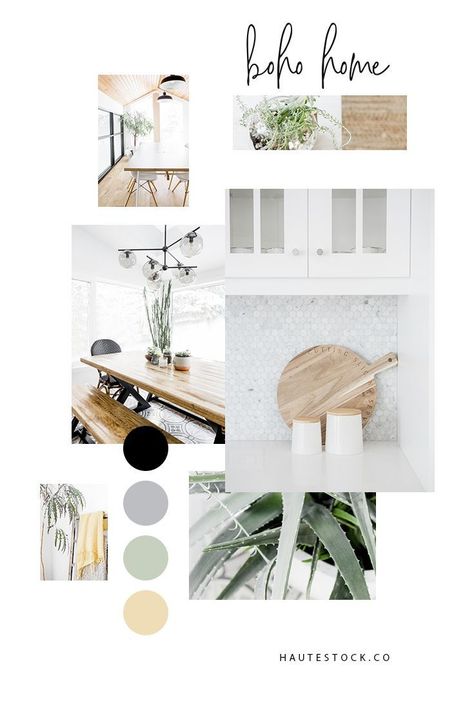 Modern Boho Interior, Dreamy Interior, Home Organizers, Mood Board Interior, Interior Boho, Design Mood Board, Interior Design Boards, Interior Decorating Styles, Interior Design Mood Board