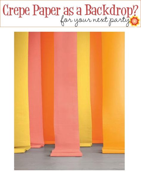 Crepe Paper for Party Decor...cheap and easy from "It's Written on the Wall" blog One Month Before Wedding, Crepe Paper Backdrop, Crepe Paper Streamers, Show Da Luna, Help Needed, Party Hardy, Gazebo Wedding, Paper Streamers, Fairy Birthday Party