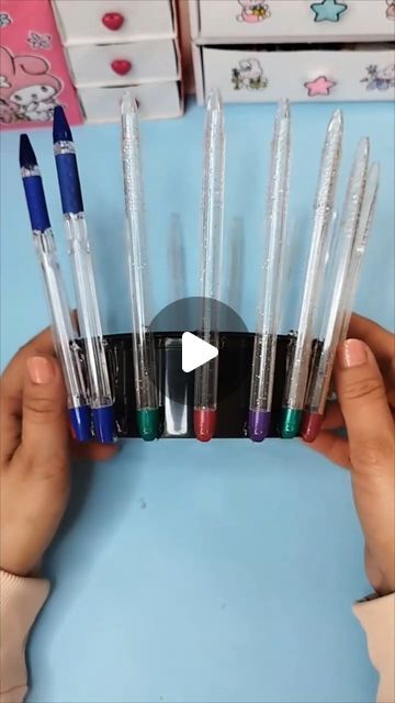 Waste Pen Craft Ideas, Waste To Art Ideas, Supw Ideas For School, Best Out Of Waste Ideas For School, Pencil Waste Craft, Pen Craft Ideas, Waste Recycling Ideas, Waste Out Of Best Ideas Creative, Pen Decorating Ideas