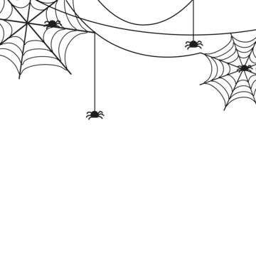 Haunted House Cartoon, Cartoon Spider Web, Spider Clip Art, Spider Cartoon, Cartoon Spider, Spider Web Halloween Decorations, Silhouette Poster, Corner Border, Spider Web Decoration