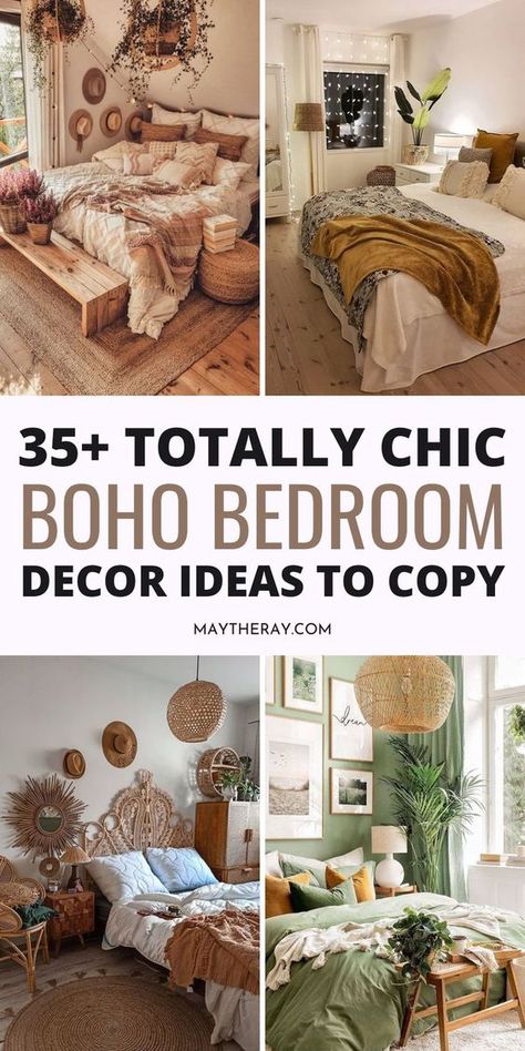 Bedroom Ideas Bohemian, Drawing Room Decor, Boho Style Bedroom, Diy Boho Decor, Boho Bedroom Ideas, Boho Chic Bedroom, Boho Room Decor, Bohemian Bedroom Decor, Stil Boho