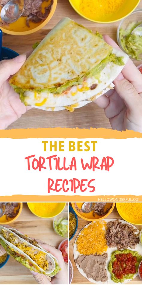 4 Fold Tortilla Wrap, Quesadilla Wrap Recipes, Quick Tortilla Snack, Tortilla Wrap Hack Recipes, Tiktok Tortilla Wrap Hack, Flour Tortilla Wraps Recipes, Tortilla Trend Recipes, Tortilla Trend Ideas, Flour Tortilla Meals Ideas