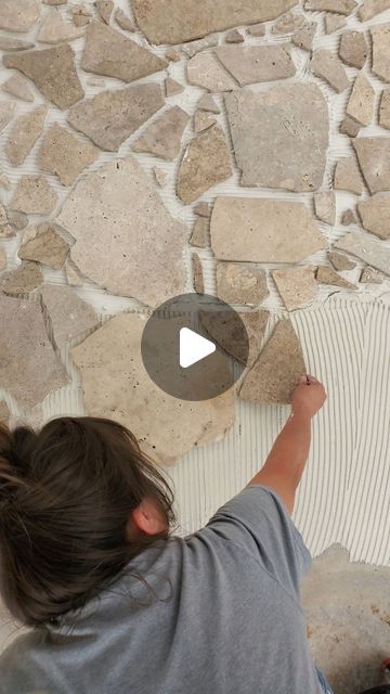 Tiles In Garden Ideas, Natural Stone Paver Patio, Laying Crazy Paving, Crazy Pave Stepping Stones, Making Your Own Tiles, Diy Crazy Pave, Outdoor Stone Tiles, Diy With Tiles Pieces, Crazy Pave Pool Area