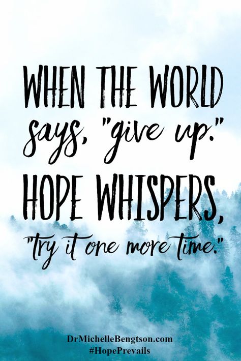 Don't give up. There is always HOPE. Christian Inspirational Quote. Brave Quotes, Inspirerende Ord, Best Positive Quotes, Motivation Positive, Joyce Meyer, Hope Quotes, Christian Quotes Inspirational, Amazing Quotes, Encouragement Quotes