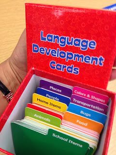 Alex Kleebauer-This blog by a kindergarten teacher provided several activities that are usable in the classroom and promote language development. The language development cards are used to help build vocabulary. There is also an activity for use with ELL learners as well. Ell Learners, Ell Strategies, English As An Additional Language, Ell Activities, Oral Language Activities, Esl Teaching Resources, Sorting Mats, Sequencing Cards, Sensory Diet