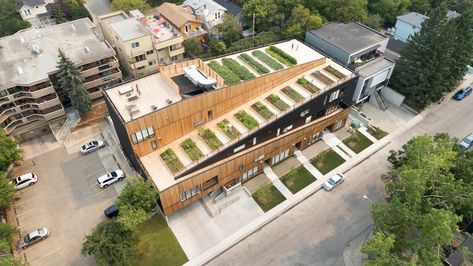 Ramp Architecture, Multifamily Housing, Rooftop Design, Landscape And Urbanism, American Architecture, Concrete House, Timber House, Rooftop Garden, Architecture Office