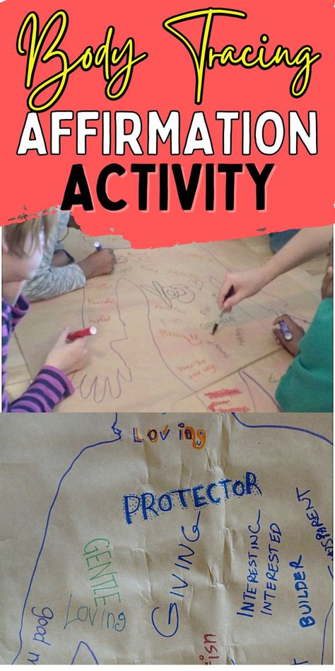 Positivity Activities, Wellbeing Activities, Body Preschool, Tracing Activity, Therapy Activity, Fun Activity For Kids, Mental Health Education, Mental Health Activities, Occupational Therapy Activities