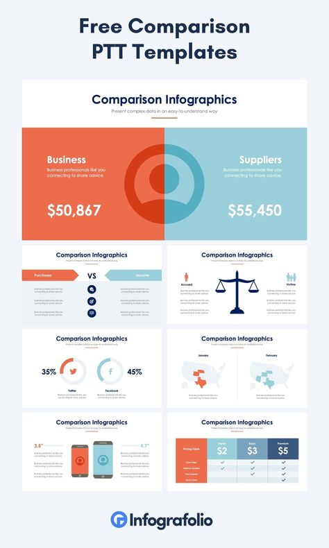 Free Comparison PowerPoint Templates | Powerpoint slide designs, Powerpoint design templates, Infographic powerpoint Comparison Slide Powerpoint, Compare And Contrast Infographic, Comparison Powerpoint Slides, Comparison Infographic Design Ideas, Comparison Table Design Layout, Comparison Design Ideas, Compare Infographic Design, Pros And Cons Infographic, Comparison Design Layout