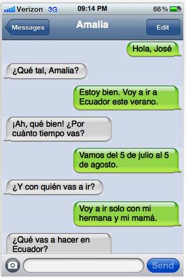 Create your own fake text conversations with ifaketext.com- it makes me so sad to realize that some of the funny texts could be made up! Spanish Text, Spanish Teacher Resources, Spanish Writing, Middle School Spanish, Spanish Lesson Plans, High School Spanish, Spanish Teaching Resources, Spanish Reading, French Classroom