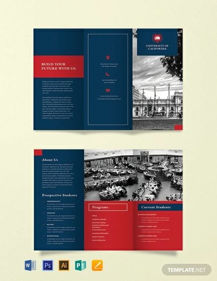 Phamplet Design, University Brochure Design, University Brochures, College Brochure, Brochure Design Layouts, Back To University, 잡지 레이아웃, Brochure Design Layout, Trifold Brochure Design