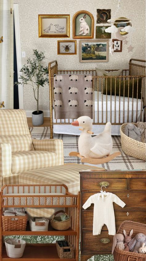 Nature Nursery, Vintage Baby Nursery, Baby Nursery Inspiration, Baby Room Themes, Nursery Room Design, Baby Room Inspiration, Baby Boy Room Nursery, Nursery Room Inspiration, Kids Room Inspiration