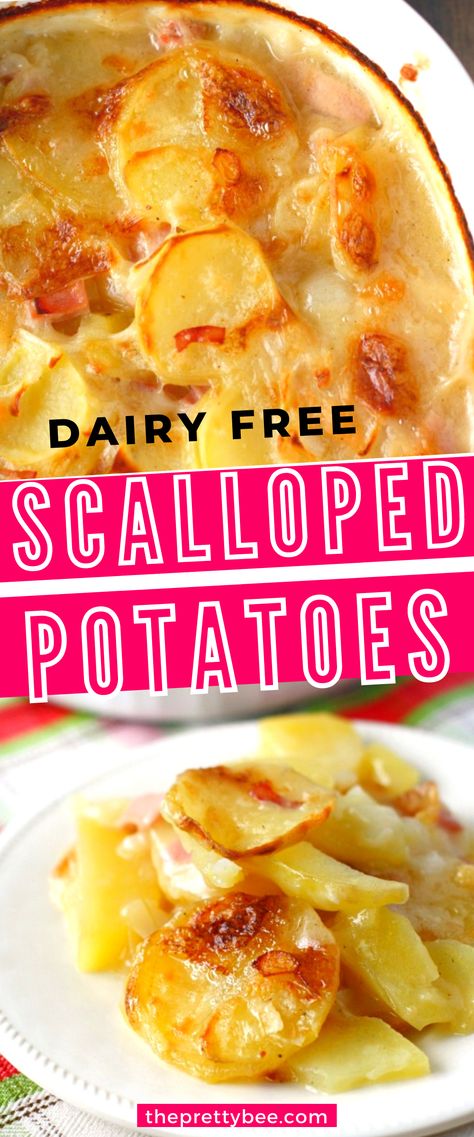 Sunday Dinner Ideas Dairy Free, Scalloped Potatoes Dairy Free Recipe, Scalloped Potatoes Non Dairy, Scalloped Potatoes With Coconut Milk, Scalloped Potatoes No Dairy, Easy Vegan Scalloped Potatoes, Gluten And Dairy Free Scalloped Potatoes, Gluten Free Dairy Free Scalloped Potatoes, Non Dairy Potato Recipes