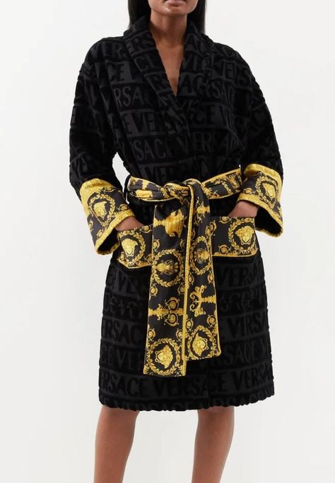 Versace Bathrobe, Personal Shopping, Versace, Black