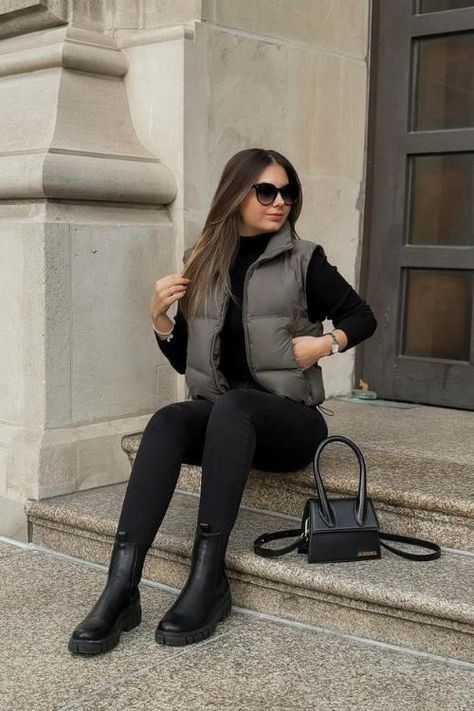 Black Fall Outfits, Look Legging, Chique Outfit, Winter Fashion Outfits Casual, Trendy Fall Outfits, Stylish Work Outfits, Ținută Casual, Outfit Trends, Modieuze Outfits