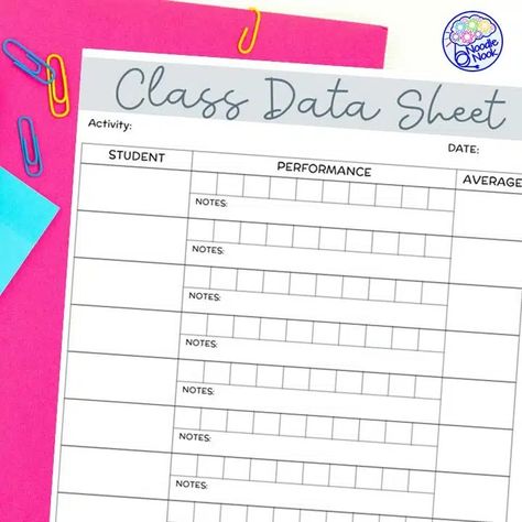 Progress monitoring is about tracking the essentials. Try a class data sheet to track for multiple students at once. Classroom organization made simple with these forms. Get yours now! Behavior Plans, Visual Tracking, Iep Goals, Progress Monitoring, Happy Notes, Specific Goals, Visual Aids, Reading Groups, Special Education Teacher